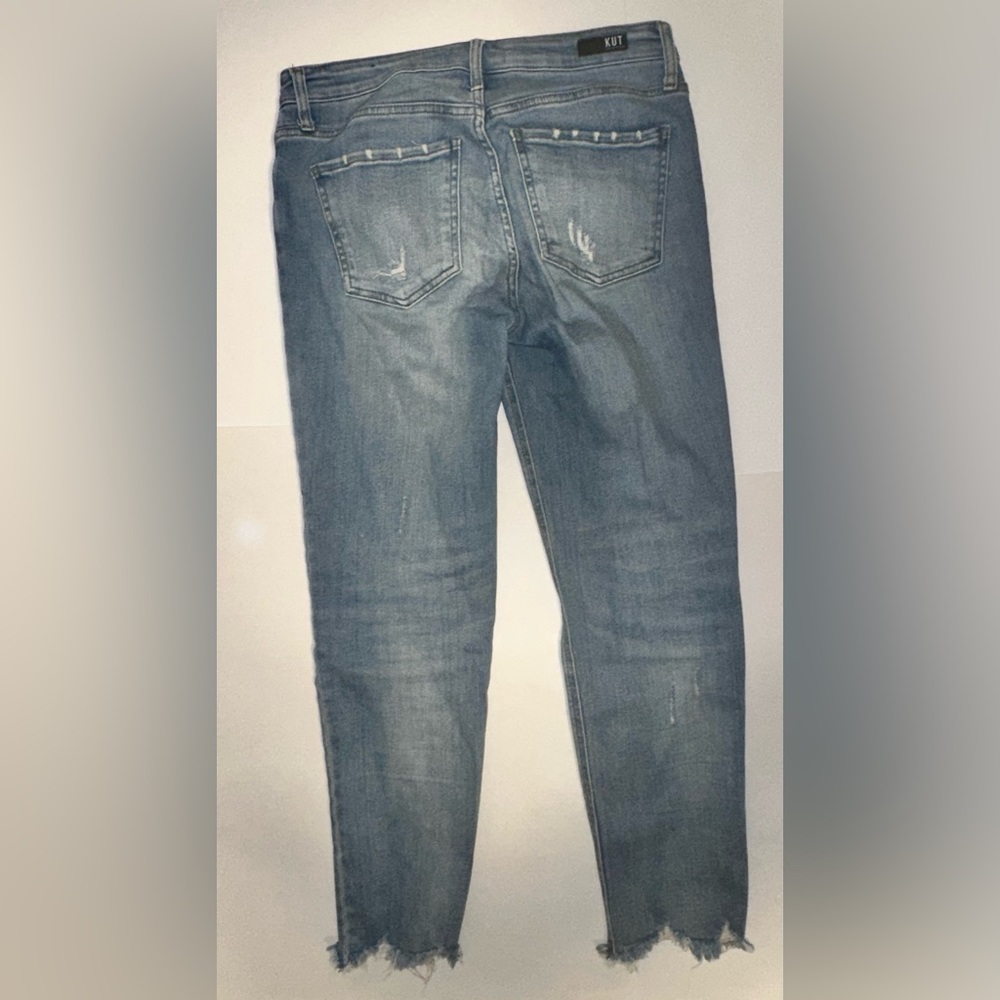 Kut From The Kloth High Rise Rachael Fab Ab Mom Ankle Jeans Size 8 Button Up Fly - Picture 2 of 7